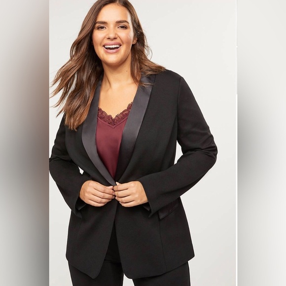 Bryant Blazer Satin Shawl Collar Black NWOT - Picture 1 of 2